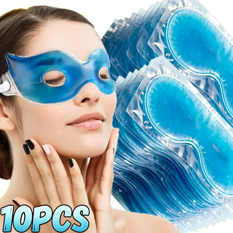 Skincare - 1/10 Stück Sommer-Gel-Kühlmaske für die Augen,