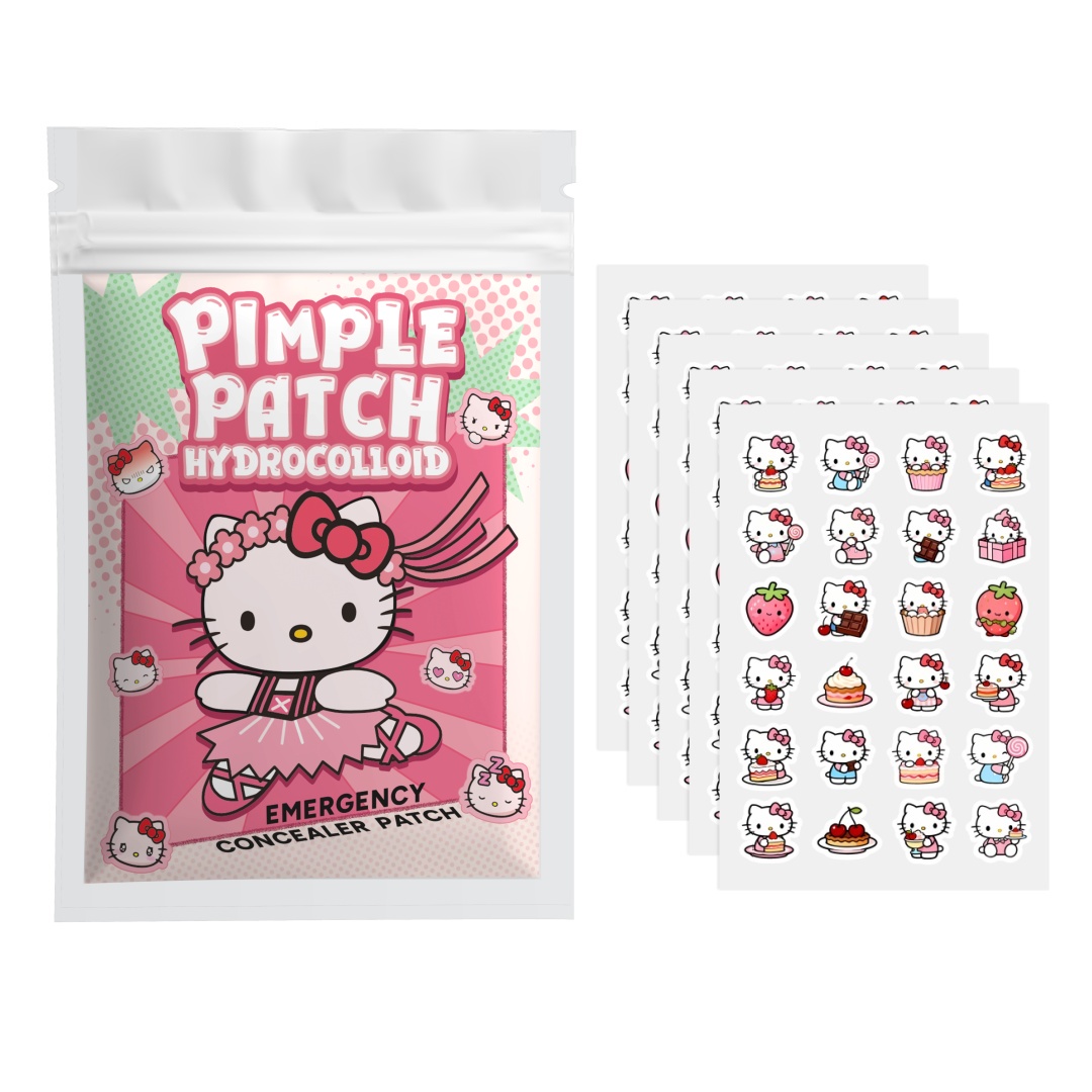 Skincare - 24/48/72/120 Stück Hello-Kitty-Pflaster, Hydrokolloid-Pflaster, dekorative Aufkleber,