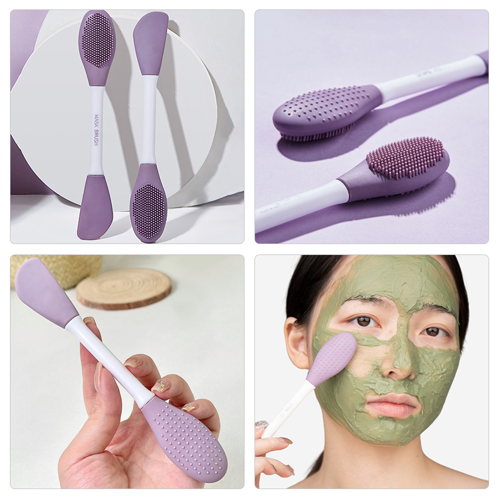 Silicone Face Scrubber Electric - Doppelseitiger Silikon-Gesichtsmaskenpinsel, professionelles Reinigungswerkzeug für Schönheitssalons,