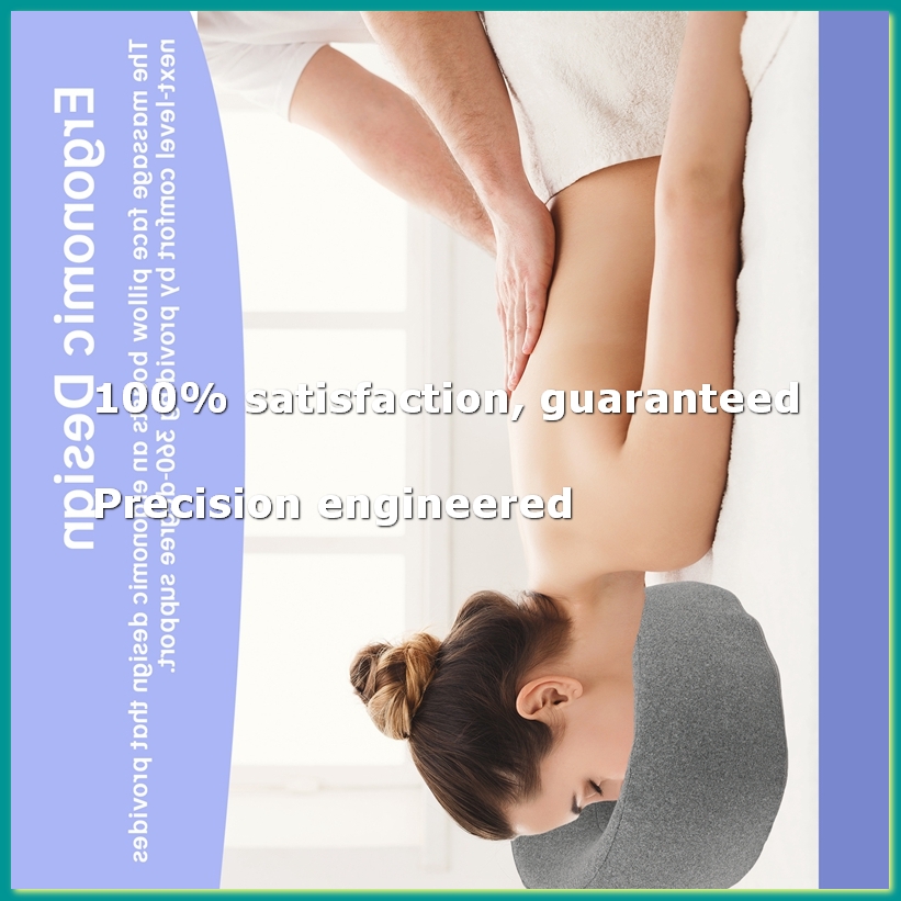 Massage - Ergonomisches Liegekissen Memory-Schaum Kopfstützkissen Körpermassage Gesichtsstützkissen