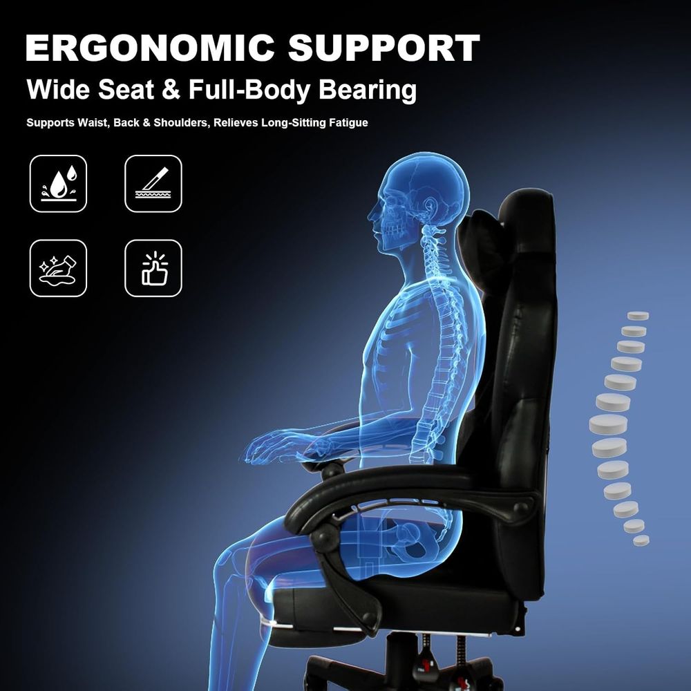 Gaming-Stuhl PRO, Ergonomische – Massage Bewertung und Preis