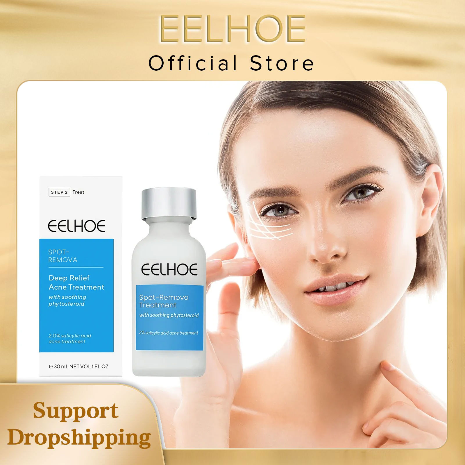 EELHOE Akne-Behandlungslotion, – Salicylic Acid Blackhead Remover Bewertung und Preis